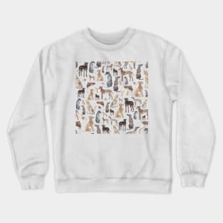 Greyhounds, Wippets and Lurcher Dogs! Crewneck Sweatshirt